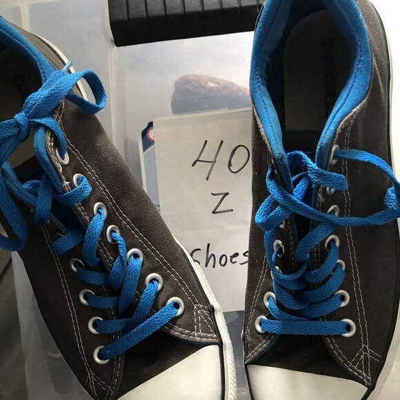 Converse Chuck Taylor All Star Low-Top Sneakers Mens Size 11 Gray & Blue Canvas - Picture 9 of 9